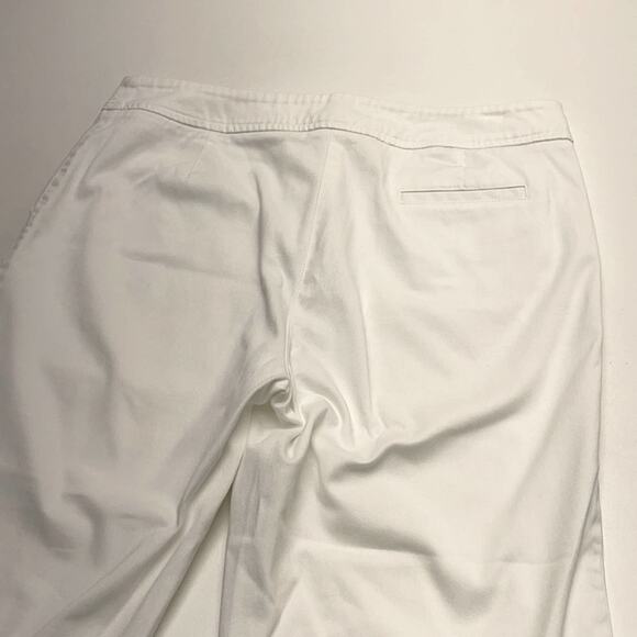 ERIC CASUAL Womens 12 Bright White Capri Pant - Picture 4 of 5